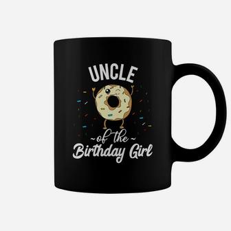 Uncle Of The Birthday Girl Shirt Donut Family Bday Gift Coffee Mug | Crazezy UK