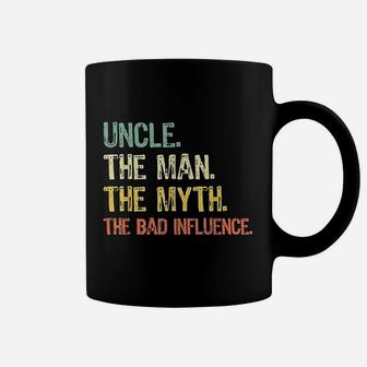 Uncle The Man The Myth Bad Influence Retro Coffee Mug | Crazezy