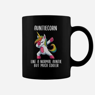 Unicorn Auntie Girl Birthday Party Apparel, Auntiecorn Cute Coffee Mug | Crazezy
