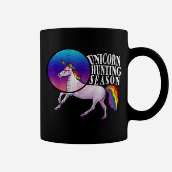 Unicorn Hunting Season Cute And Magnificent Magical Rainbow Coffee Mug | Crazezy