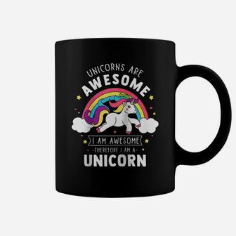 Unicorns Are Awesome I'm A Unicorn - Funny Rainbow Gift Raglan Baseball Tee Coffee Mug | Crazezy