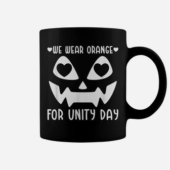 Unity Day Pumpkin Face We Wear Orange For Unity Day Funny Coffee Mug | Crazezy AU
