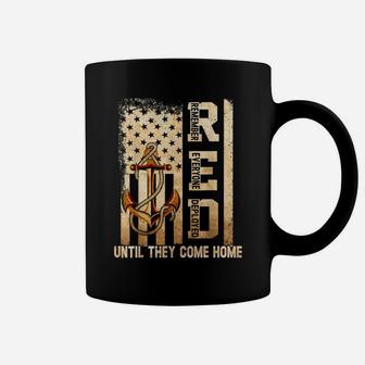 Until They Come Home My Soldier Red Friday Navy Vintage Coffee Mug | Crazezy