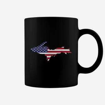 Up Upper Peninsula Michigan American Flag Usa 906 Yoopers Coffee Mug - Thegiftio UK