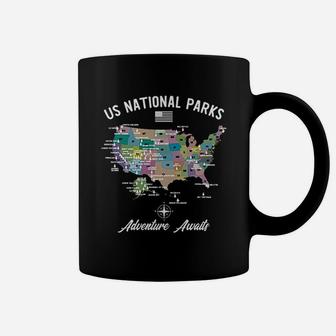 Us National Parks Map Coffee Mug | Crazezy