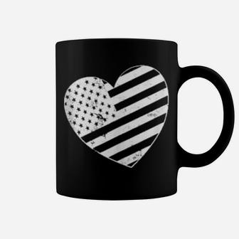 Usa Valentines Day Heart Flag Boys Girls Shirt Coffee Mug - Monsterry