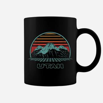 Utah Retro Mountain Hiking 80S Style Coffee Mug | Crazezy CA