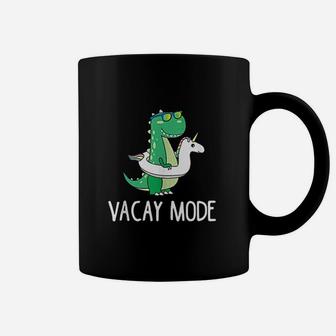 Vacay Mode Cute Dinosaur Funny Family Vacation Gift Coffee Mug | Crazezy AU
