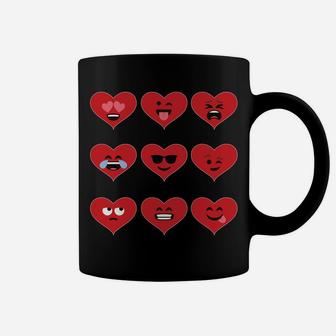 Valentine Heart Emoticon Valentines Day Funny Coffee Mug - Thegiftio