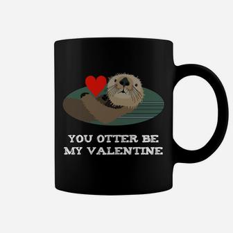 Valentine Otter You Otter Be My Valentine Graphic Coffee Mug - Thegiftio UK