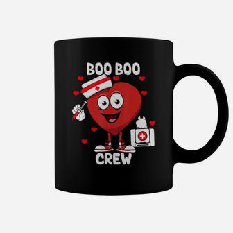 Valentine's Day Boo Boo Crew Nurse Heart Funny For Nurses Coffee Mug - Monsterry