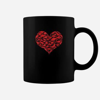 Valentines Day Dinosaur Heart Dino Coffee Mug - Monsterry DE