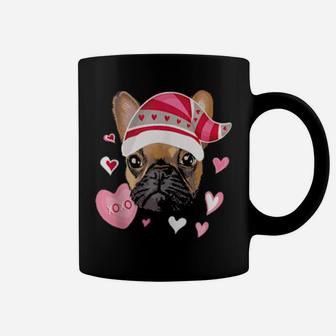 Valentine's Day French Bulldog Gnome Hearts Frenchie Coffee Mug - Monsterry CA