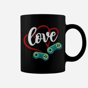 Valentine's Day Game Controllers Heart Cute Gaming Love Coffee Mug - Monsterry CA