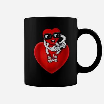 Valentines Day Heart Video Gamer Controller Coffee Mug - Monsterry DE