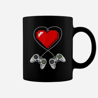 Valentine's Day Video Game Controller Heart Gamer Gift Boys Coffee Mug | Crazezy AU
