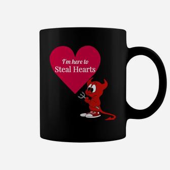 Valentines Devil Love Heart Red Stealing Hearts Gift Coffee Mug - Thegiftio