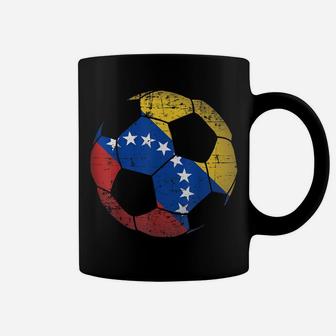 Venezuela Soccer Ball Flag Jersey Shirt Venezuelan Football Coffee Mug | Crazezy