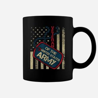 Veteran Of The United States Army - Patriotic American Flag Coffee Mug | Crazezy