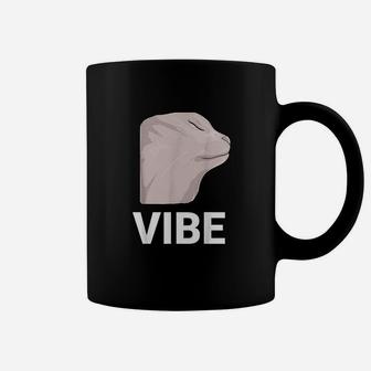 Vibing Cat Dank Meme Funny Cat Meme Coffee Mug | Crazezy