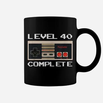 Video Game Controller Level 40 Complete 40Th Birthday Gamer Coffee Mug | Crazezy
