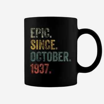 Vintage 1937 84Th Birthday Epic Since October 1937 Sweatshirt Coffee Mug | Crazezy