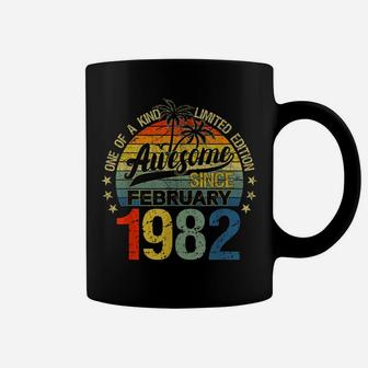 Vintage 40 Years Old February 1982 Decorations 40Th Birthday Coffee Mug | Crazezy AU