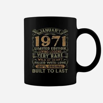 Vintage 50 Years Old January 1971 50Th Birthday Gift Ideas Coffee Mug | Crazezy DE