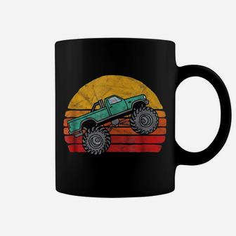 Vintage 80S Monster Truck Shirt - Cool Retro Sun Design Coffee Mug | Crazezy