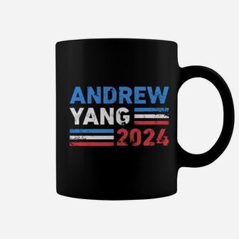 Vintage Andrew Yang 2024 Distressed Retro Yang 2024 Coffee Mug - Monsterry UK