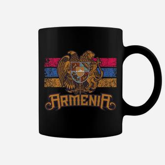 Vintage Armenia Flag Family Crest - Armenian Country Gifts Coffee Mug | Crazezy DE