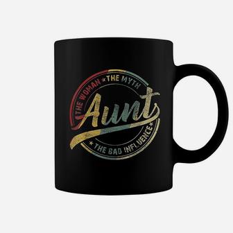 Vintage Aunt Woman Myth Bad Influence Coffee Mug | Crazezy