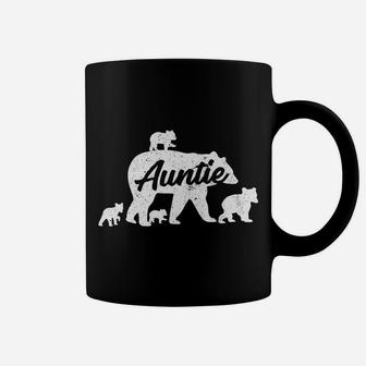Vintage Auntie Aunt Bear With 4 Cub Mother's Day Coffee Mug | Crazezy DE