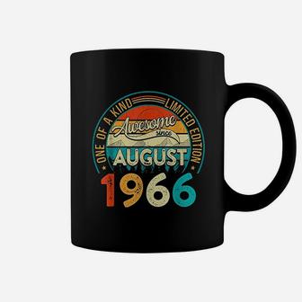 Vintage Awesome Since August 1966 55 Years Old Birthday Coffee Mug | Crazezy CA