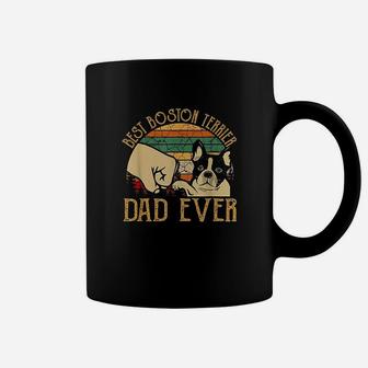 Vintage Best Boston Terrier Dad Ever Coffee Mug | Crazezy CA