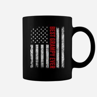 Vintage Best Grampy Ever American Flag Father's Day Gifts Coffee Mug | Crazezy