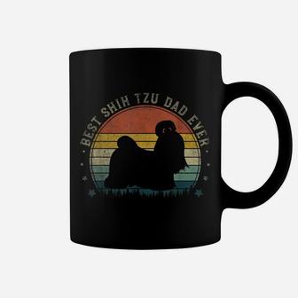 Vintage Best Shih Tzu Dad Ever Father's Day Mens Coffee Mug | Crazezy UK