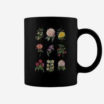 Vintage Botanical Floral Flower Coffee Mug | Crazezy