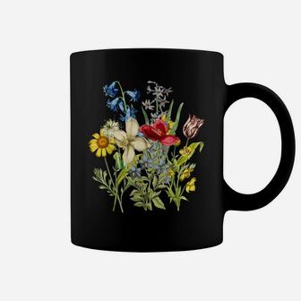 Vintage Botanical Floral Flower Shirt Tshirt Tee Coffee Mug | Crazezy