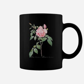 Vintage Botanical Love Rose Floral Flower Coffee Mug | Crazezy