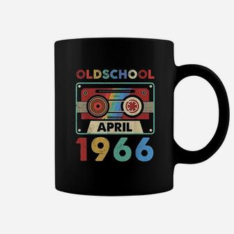 Vintage Cassette Oldschool April 1966 55Th Birthday Coffee Mug | Crazezy