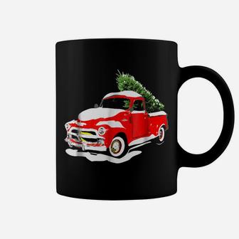Vintage Christmas Tree Truck Funny Retro X-Mas Gift Coffee Mug | Crazezy