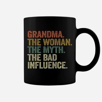 Vintage Cool Funny Grandma Woman Myth Bad Influence Coffee Mug | Crazezy