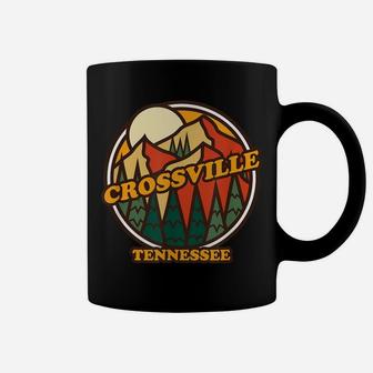 Vintage Crossville, Tennessee Mountain Hiking Souvenir Print Coffee Mug | Crazezy DE