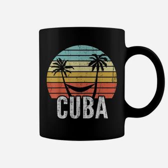 Vintage Cuba Hammock Palm Tree Retro Cuban Vacation Coffee Mug | Crazezy