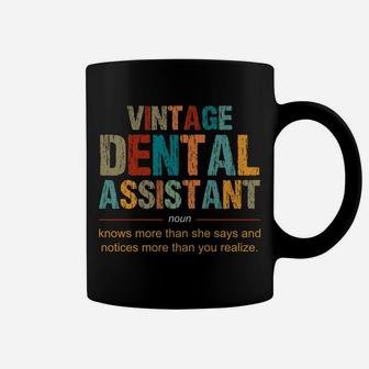 Vintage Dental Assistant Definition Noun Funny Appreciation Coffee Mug | Crazezy