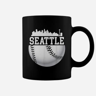 Vintage Downtown Seattle Baseball Retro Washington Coffee Mug | Crazezy DE