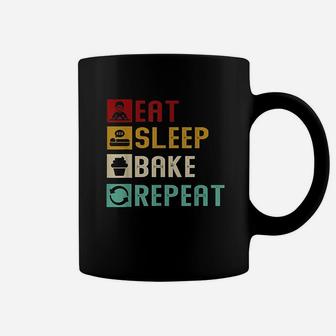Vintage Eat Sleep Bake Repeat Funny Baking Baker Bakery Gift Coffee Mug | Crazezy