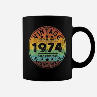 Vintage Established 1974 47Th Birthday Party Retro Men Coffee Mug | Crazezy