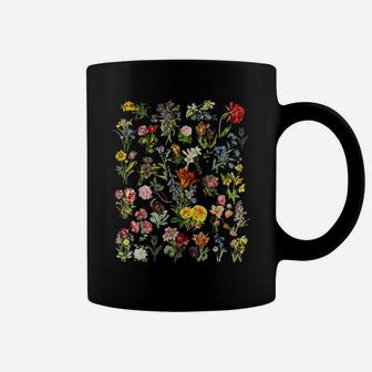 Vintage Flower Floral Botanical Chart Coffee Mug | Crazezy